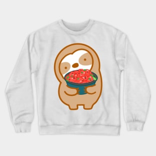 Cute Hawaiian Poke Sloth Crewneck Sweatshirt